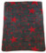 TREND Wohndecke Kuscheldecke Big Star 8020 anthrazit rot Sterne