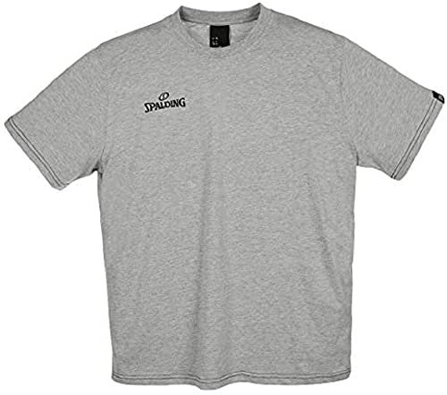 Spalding Herren Team II T-Shirt, grau Melange, 164