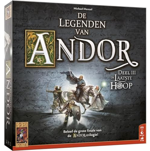 999 Games - Die Legenden von Andor: Das letzte Hoop Brettspiel - ab 10 Jahren - Eines der besten Spiele des Jahres 2016 - Michael Menzel - für 2 bis 4 Spieler - 999-LVA06
