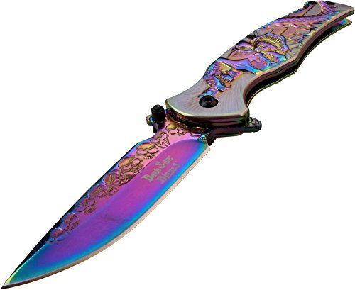 Dark Side Blades - Klappmesser - DS-A063RB - Gesamtlänge: 20,3 cm , Klingenlänge: 9 cm 3Cr13 Rostfreier Stahl