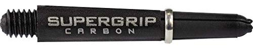 Harrows Supergrip Carbon-Schäfte, 5 Sets (15) (kurz, schwarz/silberfarben)