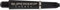Harrows Supergrip Carbon-Schäfte, 5 Sets (15) (kurz, schwarz/silberfarben)