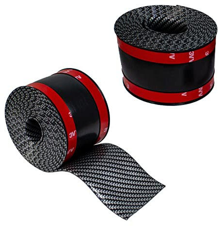 7cm x 3m Auto Carbon Schutzleiste Kantenschutz Einstiegsleiste 3D-Effekt Gummi