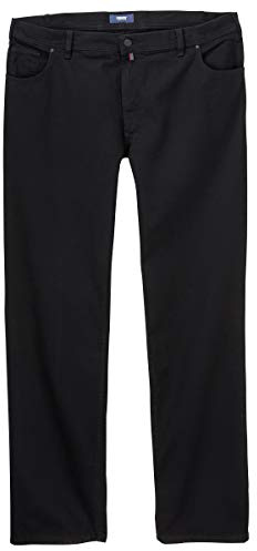 Pioneer Herren Stretch-Jeans Schwarz Peter Größe 106 cm Einfarbig Flache Vorderseite Jeans