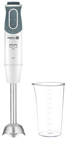 KRUPS HZ64B1 Perfectmix 8000 Frullatore a Immersione, Bianco/Grigio Scuro