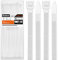 Oksdown 400 mm x 7,6 mm Collier de Serrage Plastique Blanc Serre Câbles Longs Rilsan Ultra Solides Résistant aux UV Attache Câble Lot de 100 Pièces
