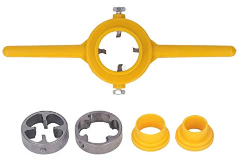 Gewindebohrer- und Matrizensatz, 6-teilig NPT 1/2 Zoll 3/4 Zoll 1 Zoll Rohrgewindebohrer aus Legiertem Stahl für PVC-Rohre