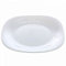 Tradineur - Plato de postre de vidrio opal templado, extra resistente, vajilla de cocina, apto para lavavajillas y microondas (Blanco, 20 x 20 x 1,5 cm)