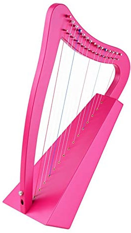 Harfen 15-saitiges Leierharfen-Saiteninstrument Mit Tragetasche, Riemen, Reinigungstuch, Stimmschlüssel, Tonabnehmer (Color : 3/4)