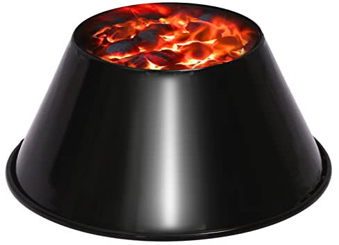 KAMaster One-Piece BBQ Whirlpool Without Welding for Weber Kettle 18.5,22.5,26.75 WSM Smoker,Charcoal Briquet Holder Fit L/XL Big Green Egg,Kamad Joe,UDS.Enamel Coating Rust Resistant and Durable