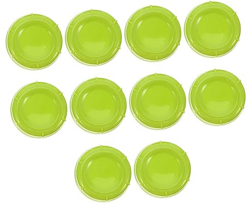 Toddmomy Pack of 10 Mam Lids Milk Airtight Travel Plastic Glass for Bottle Storage Replacement Cap Compatible Water Holder Screw Narrow Breast Milk Newborn Breastfeeding Feeding