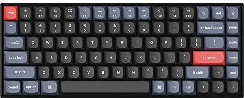Keychron K2 Pro QMK/VIA Teclado mecánico inalámbrico, Teclado con cable Macro programable personalizado con interruptor K Pro reemplazable en caliente LED Keycaps PBT para Mac Windows Linux