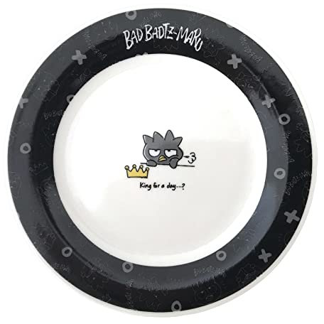 金正陶器(Kaneshotouki) Sanrio 316123 Bad Butsumaru Plato, L, 20 cm, Un poco de un centímetro, fabricado en Japón