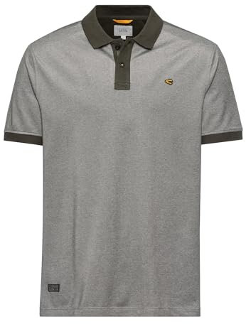 camel active Herren Piqué Poloshirt mit Cooling Effekt Dunkelgrün, menswear-3XL