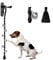 GINIDEAR Dog Bells to Go Outside & Puppy Potty Training, Adjustable Dog Door Bell Ring to Go Potty, Handmade with Premium Yarn. Twisted Style, Pure Black