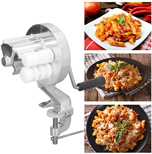 Cavatelli Maker Maschine, Manuelle Makkaroni-Maschine aus Edelstahl, Höhe 25 cm, Handkurbel-Makkaronimaschine, Nudelmaschine, Manuelle Nudelpresse, für Küche, Spaghetti, Fettucini, Gnocchi, Risotto