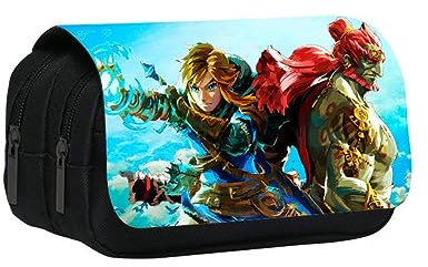 1PC Tears of The Kingdom Stifteetui Große Kapazität Cartoon Marker Taschen Aufbewahrung Halter, Stil 9, Federmäppchen