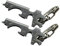 com-four® 2X Multitool - Schlüsselanhänger mit 8 Funktionen - Schlüsselwerkzeug mit Flaschenöffner, Schraubendreher, Nagelfeile, Nagelreiniger, Cutter und Pinzette (2 Stück - Multitool B)