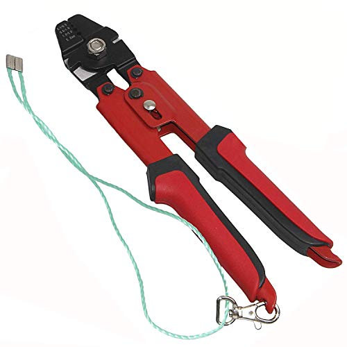 Drahtseil Crimpzange Crimpwerkzeug Stahlseil Presszange Klemmhülsen Doppelhülsen Crimpschlaufen Doppelhülsen (0,1 mm - 2,2 mm) Crimpschleifenhülsen Kit