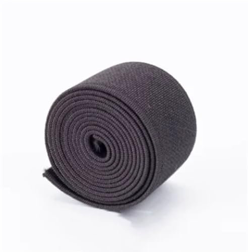 Verdickte elastische Bandbreite, langlebige Farbe, Gummiband, Bund, flaches Gummiband, Zubehör, elastisch, 4 cm, Dunkelgrau, 9, 40 mm, #3M