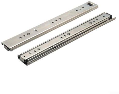Corredores de cajones para gabinetes, cajones de cocina, resistentes, de extensión completa, rieles de repuesto, montaje lateral (350 mm)