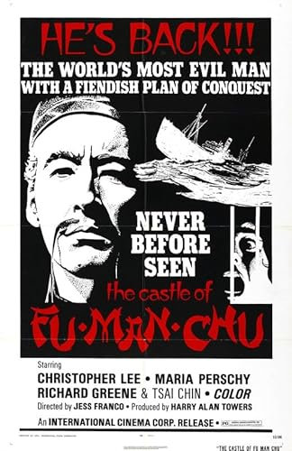 Poster Castle Of Fu Manchu 01, A5, Wandkunst, Heimdekoration, Filmposter, Leinwand, Film, Kino, Retro, Vintage, Kult, klassisch, Nostargic, Saga, moderner Nachdruck, wir drucken jedes Poster für Sie,