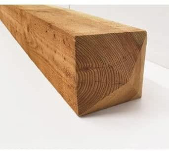 Square wooden post 6x 6 fence posts stained treated garden timber wood 150mm X 150mm, Timber Fencing Post Fence,6 x 6 fence posts,6x 6 wood post, (2, 240cm Long x 15cm Wide x 15cm Deep)