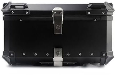 POIBNZ Motorrad Topcase für Honda Forza 125 250 300, Multifunktionale Wasserdicht Tragbares Motorradkoffer, Motorrad Reise Aufbewahrungsbox Sicher und Langlebig,65L-Black