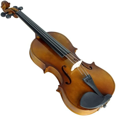 Geige Natürliche Farbe Lindenholz Violine Anfänger Übungsgeige Flügel Geigenkasten(4/4-natural)
