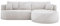 DomoHome - Moderne Ausziehbare Ecksofa Fiore Mit Schlaf-Funktion, Couch mit automatischer Auffaltung, Sofa, Schlafcouch RECHTS 284x183x82 cm Memphis 2