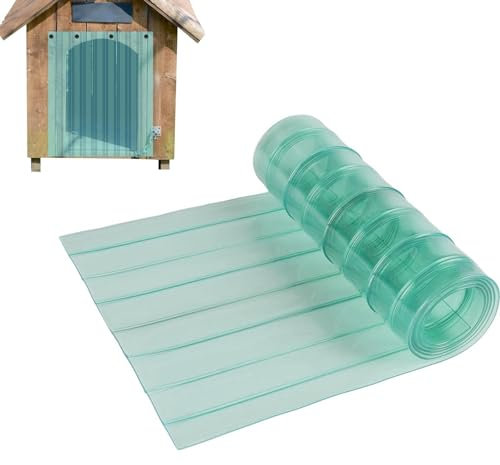 Eco-Friendly Transparent Dog House Door Flap - Easy To Cut & Install, Safe For Pets, DIY Kennel Doors