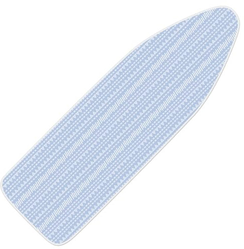 Ironing Board Cover 125x45cm, Ironing Board Cover Large, 100% Cotton Top Iron Board Cover, Fit for 33cm x 114cm Ironing Board, Thick Padding, Scorch Resistant, Bungee Elasticated, Machine Washable