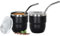 4oz Stackable Cup, Vacuum Insulated Espresso Cup Set of 2, Espresso Shot Glass for Coffee, Double Wall Stainless Steel Mini Tumbler Shot Glasses with Straw and Lid (A-black2P, 4oz)