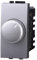 Dimmer, regolazione 100W-1000W, Modulo Grigio, Compatibile Con BTicino Living, frutti, interruttori, pulsanti, deviatori, dimmer, sensori, PIR, buzzer, Per Placche originali e compatibili