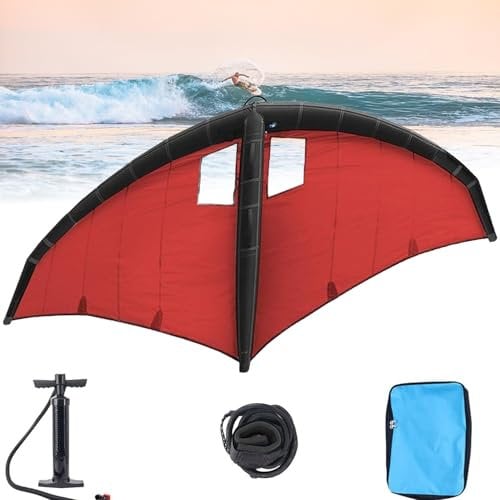 STWBHW Aufblasbare Drachen for Wing-Surfen, Handheld-Foil-Wing-Kite, tragbares Surfbrett-Segel, aufblasbares Wing-Surfen, for Wind-Wing-Foiling, Surfen, Schneeski, Surfen, Wasserspiele