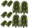 YARNOW 10 Stück Schiffsspielzeug Miniatur-Segelboote Miniboot kleine Bootsmodelle Spielzeugboote Fischerboot Modell Bootsspielzeug für Kleinkinder Badeboot Boot Handwerk pp Grün