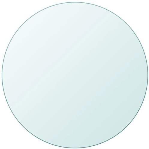 Refined Gehärtetes Tisch Glasplatte Platte Glastisch Tischplatte aus gehärtetem Glas rund 900 mm