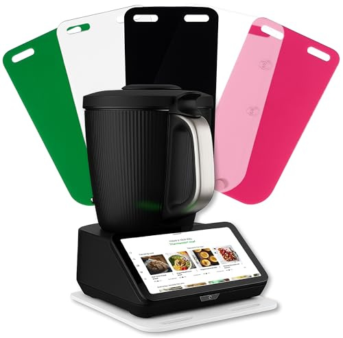 Lieblingsmensch Acryl Gleitbrett für Thermomix TM7 | Farbwahl | 46x25cm | stabiler Stand durch Gummifüße & leichtes Verschieben dank Teflongleitern | einfache Handhabung | passend für jede Küche