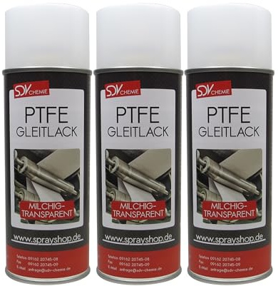 SDV Chemie PTFE Gleitlack Spray 3x 400ml | Trockengleitspray, Trockenschmierstoff, Teflonspray