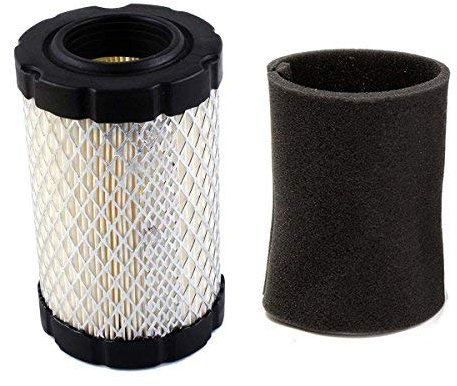 Filtre à air avec préfiltre pour Briggs & Stratton 796031 594201 590825 591334 797704 John Deere MIU1303 GY21435 MIU13963