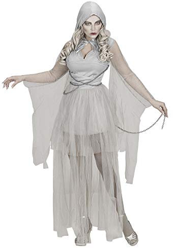 W WIDMANN MILANO Party Fashion - Kostüm Geist in Ketten, Kleid, Gespenst, Faschingskostüme