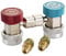 MAGIIN R134A Réglable AC Climatisation Coupleur Rapide Connecteur Paire Adaptateur Haut Bas 1/4 SAE HVAC Tuyau Connecteur Collecteur Liquide Refroidissement