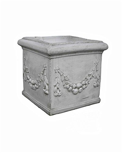 Antikes Wohndesign 2 x Blumenkübel Pflanzkübel Blumentopf Pflanzschale Pflanztrog 55cmx56cmx56cm