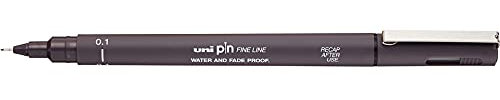 Uni Pin Fineliner Zeichenstift, Dunkelgrau, 0,1 mm, 1 Stück