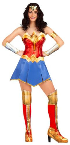 Funidelia | Wonder Woman costume 100% OFFICIAL for woman Superheroes, DC Comics, Justice League, costume accessory - Fun costumes for your parties
