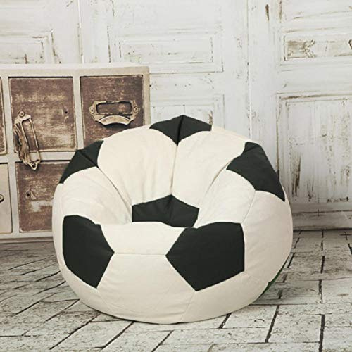 QIROG sittsäck vattentät sport fotboll basketboll uppblåsbar lat soffa spel soffa vit