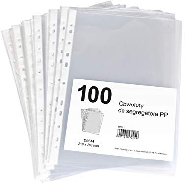 HERLITZ Teca Schutzumschlag für Dokumente A4, Halbtransparente Dokumentenhülle, Erbsenmuster, Folienhüllen, Prospekthülle, Dokumentenumschlag, Aufbewahrung von Dokumenten, 100 Stück pro Packung