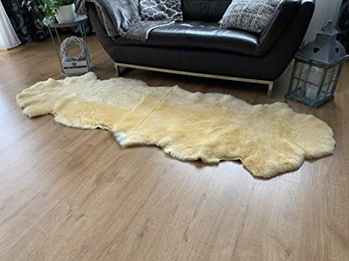 Sheepmania Lammfell Relugan, hautfreundliches, dichtes Schaffell, im Relugan-Verfahren gegerbt, in vielen Größen und Formen erhältlich: als Teppich, Überwurf, Decke, Unterlage im Kinderwagen