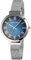 Excellanc Damen-Uhr Edelstahl Meshband Hakenverschluss Analog Quarz 1300036 (silberfarbig blau)