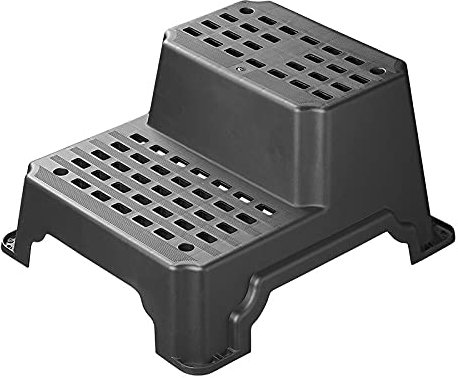 Doppeltrittstufe Trittleiter Kunststoff Bad-Hocker Kinderfußbank 200kg Tragkraft